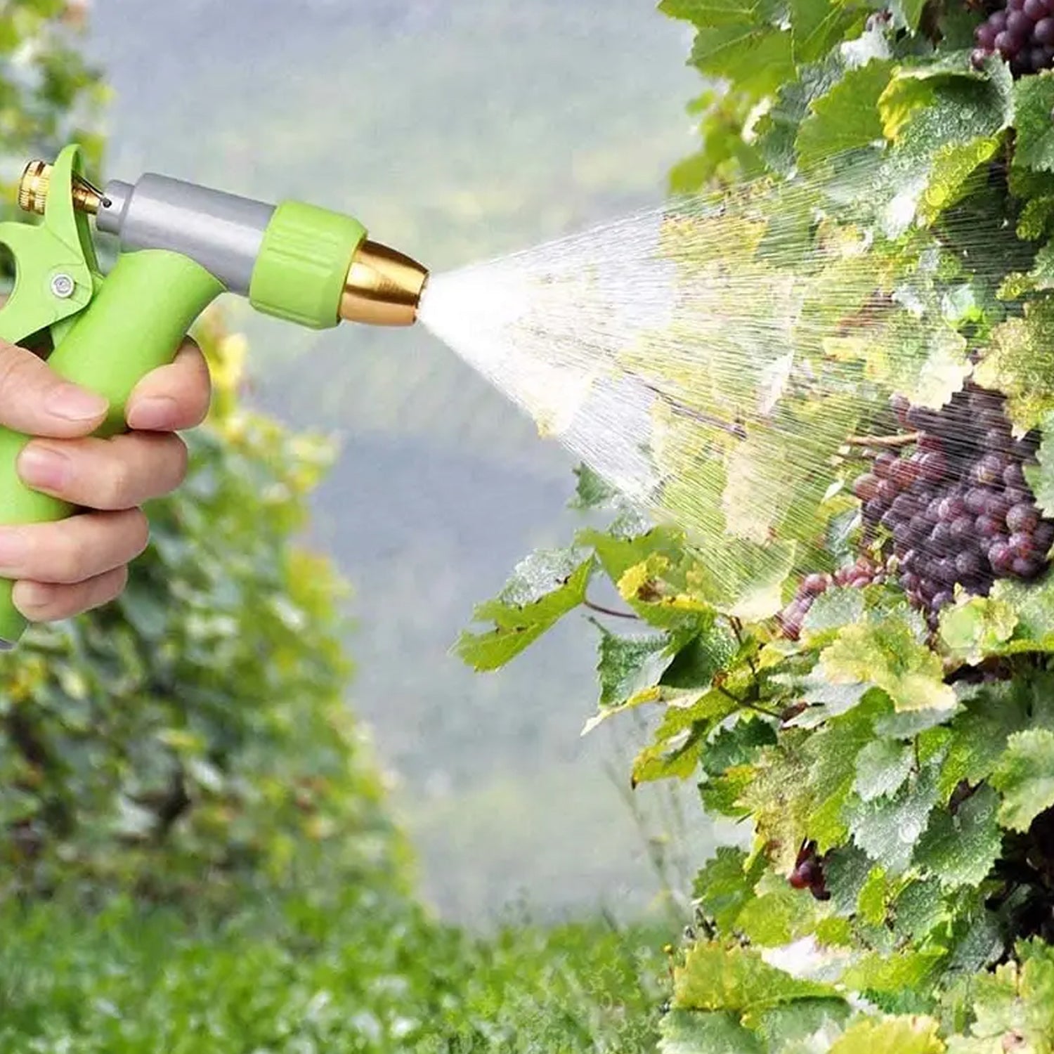 7525 Water Spray Nozzle, Hose Sprayer, High Pressure Long Range Zinc Alloy Rotatable for Gardening Spray Adjustable High Pressure Car Washer Washing Water Spray Gun DeoDap 7525 Water Spray Nozzle, Hose Sprayer, High Pressure Long Range Zinc Alloy Rotatable for Gardening Spray Adjustable High Pressure Car Washer Washing Water Spray Gun DeoDap